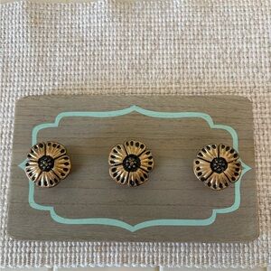 Gold and Black Decorative  jewelry Wall Hooks